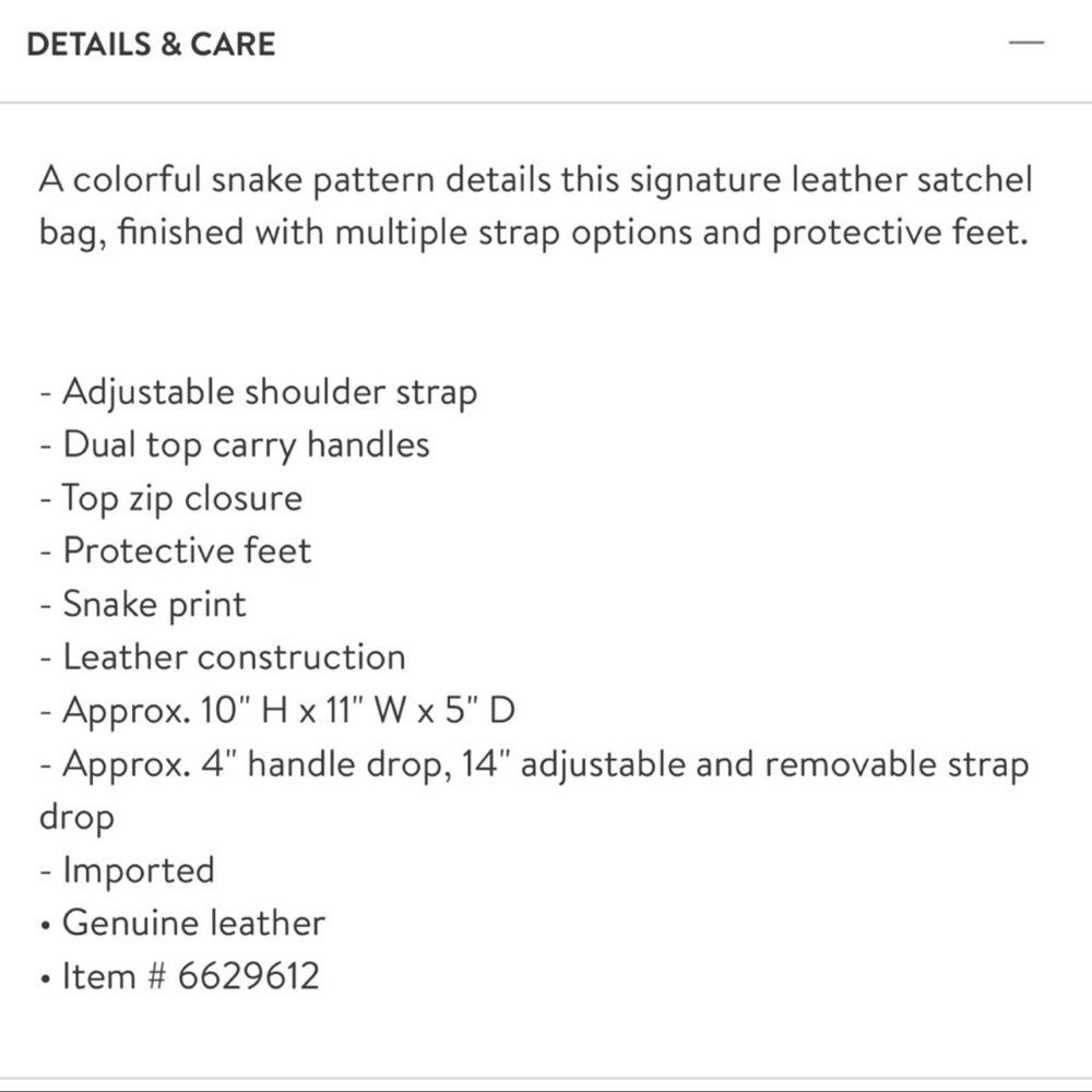 Dooney & Bourke Red and Brown Embossed Satchel - Picture 5 of 5